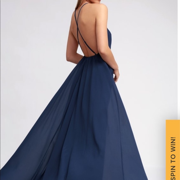 Royal blue maxi dress - Picture 2 of 3